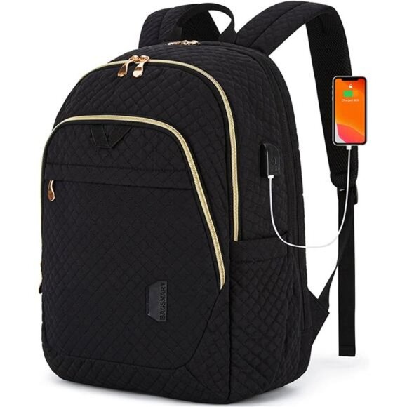 Travel Laptop Backpack Women, 15.6 Inch Anti Theft Laptop Backpack